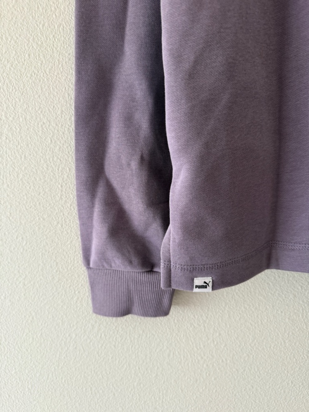 Puma Lilac Purple Crew Neck Pullover Sweatshirt Women’s XL midweight cotton poly - Picture 6 of 10